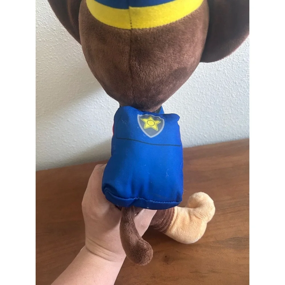 Nickelodeon Paw Patrol Chase Police Dog Plush Stuffed Animal Blue Uniform